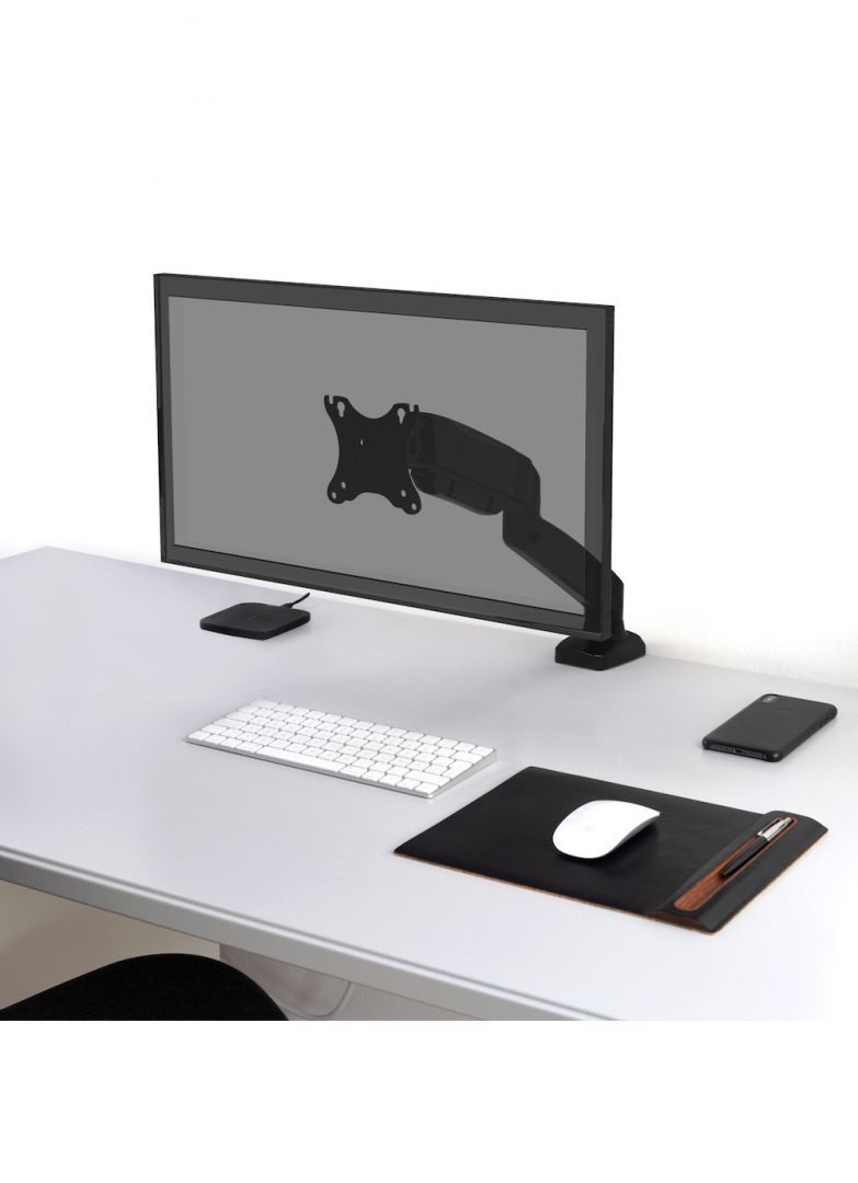 Port Designs Desk Mount Monitor Display Arm Black