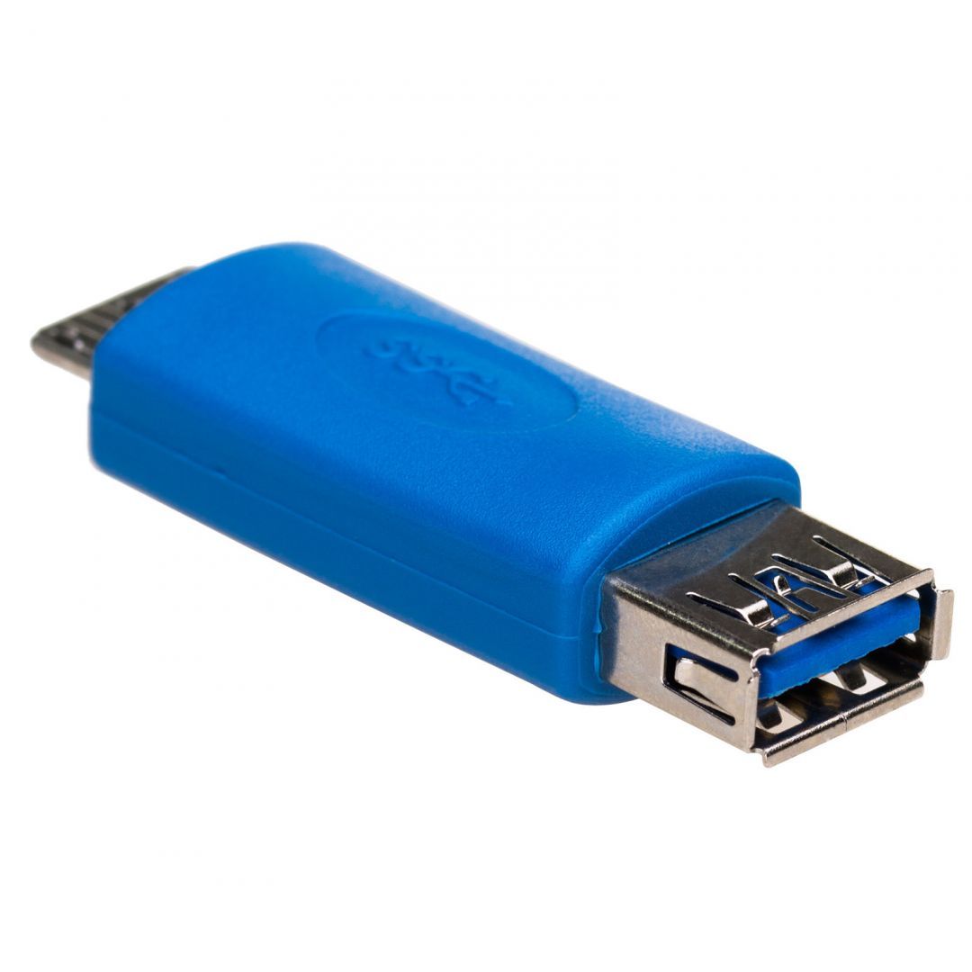 Akyga AK-AD-25 USB-A 3.0/microUSB-B 3.0 adapter Blue