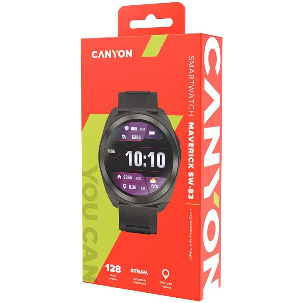 Canyon SW-83 Maverick Smart Watch Black
