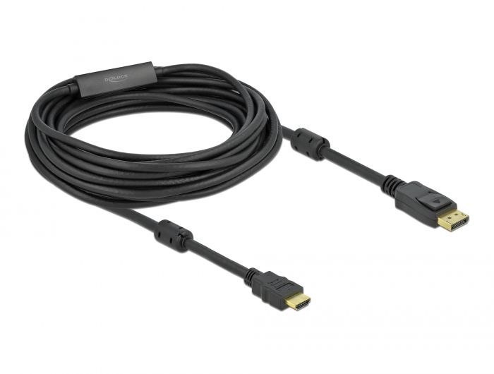 DeLock Active DisplayPort 1.2 to HDMI Cable 4K 60Hz 10m Black