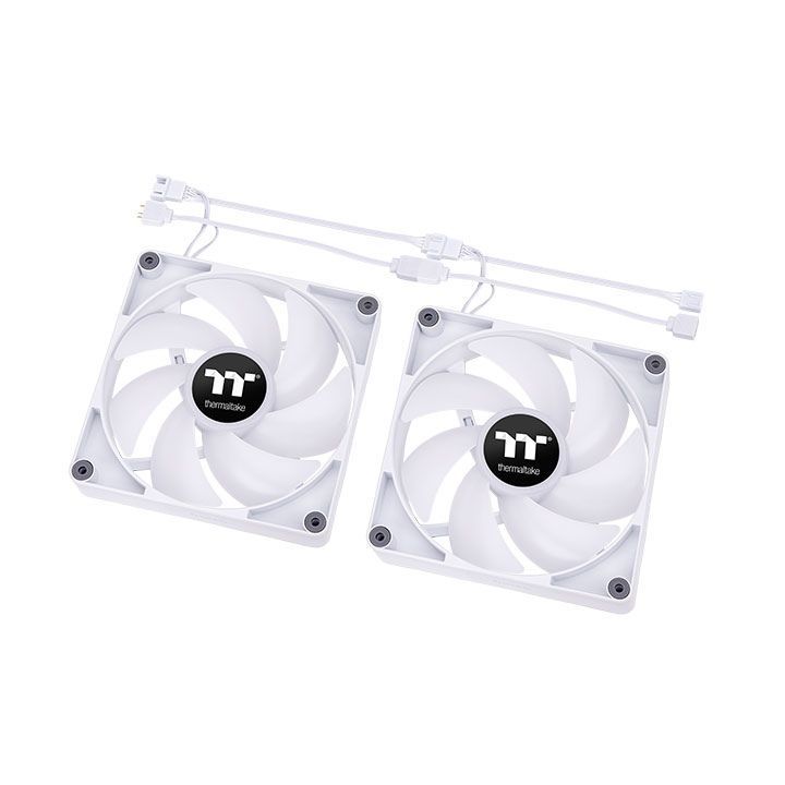 Thermaltake CT140 ARGB Sync PC Cooling Fan White (2-Fan Pack)