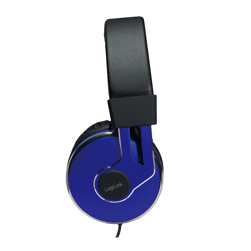 Logilink On-Ear Stereo Headset Black/Blue