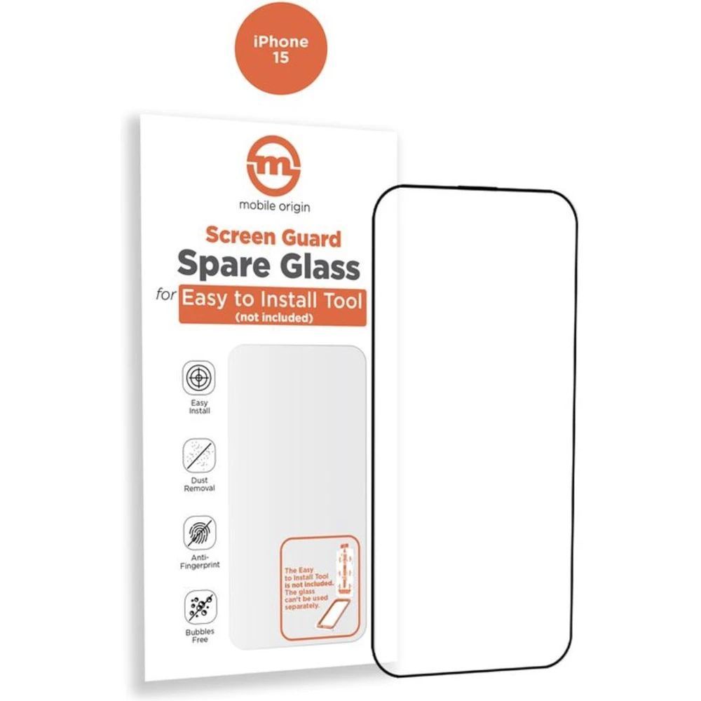 Mobile Origin Orange Screen Guard Spare Glass iPhone 15
