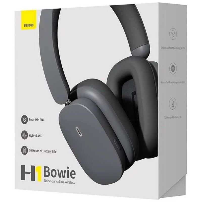 Baseus Bowie H1 Bluetooth Headset Grey