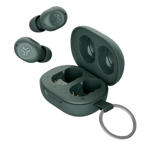 JLab JBuds Mini TWS Bluetooth Headset Earbuds Sage Gray