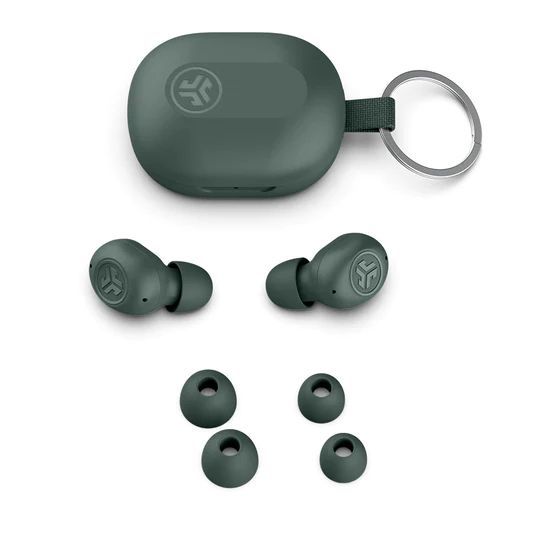 JLab JBuds Mini TWS Bluetooth Headset Earbuds Sage Gray