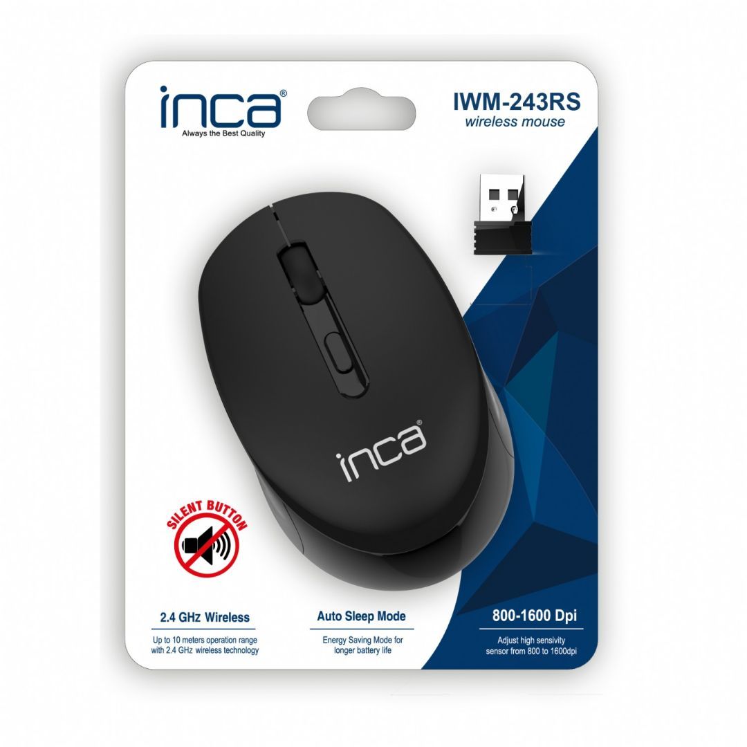 INCA IWM-243RS Wireless Mouse Black