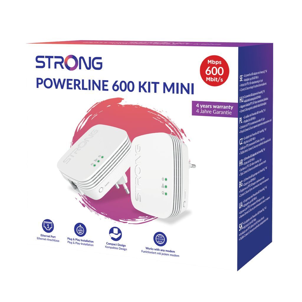 Strong Powerline 600 Duo Mini Powerline Adapter Kit