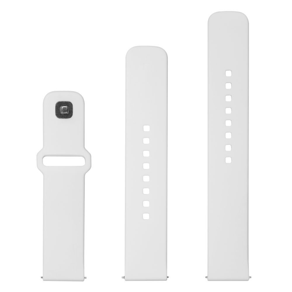 FIXED Silicone Sporty Strap Set with Quick Release 22mm for smartwatch White