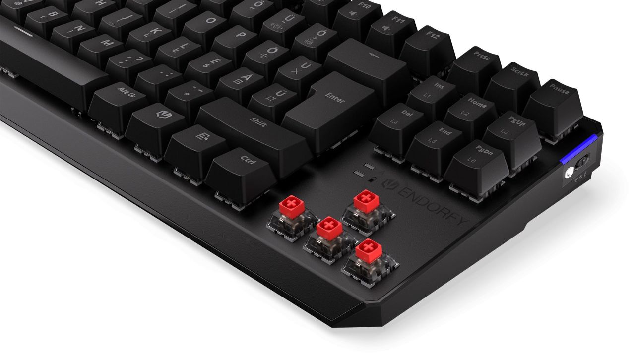 Endorfy Thock Kailh Box Red Switch RGB Gaming Mechanical Keyboard Black HU
