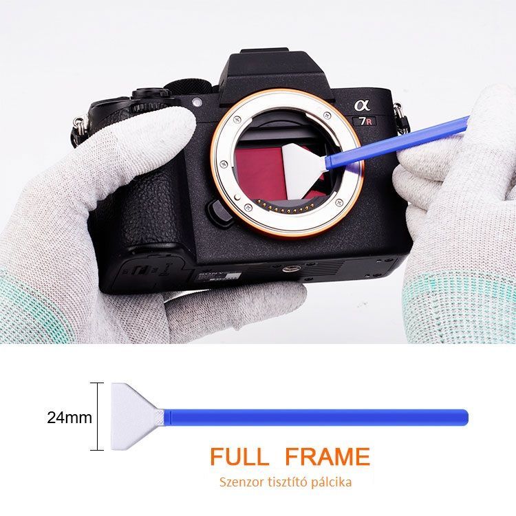 K&F Concept Kamera full frame tisztító szett 24 mm 10 db/cs + 20 ml tisztító folyadék