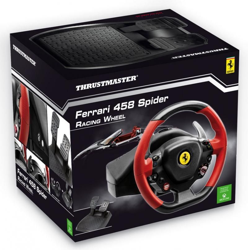 Thrustmaster Ferrari 458 Spider Racing USB Kormány Black/Red