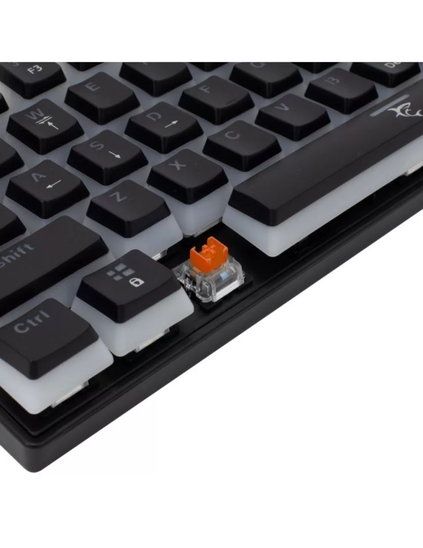 White Shark GK-2202B Ashiko Red Switches Mechanical 60% Gaming Keyboard Black US