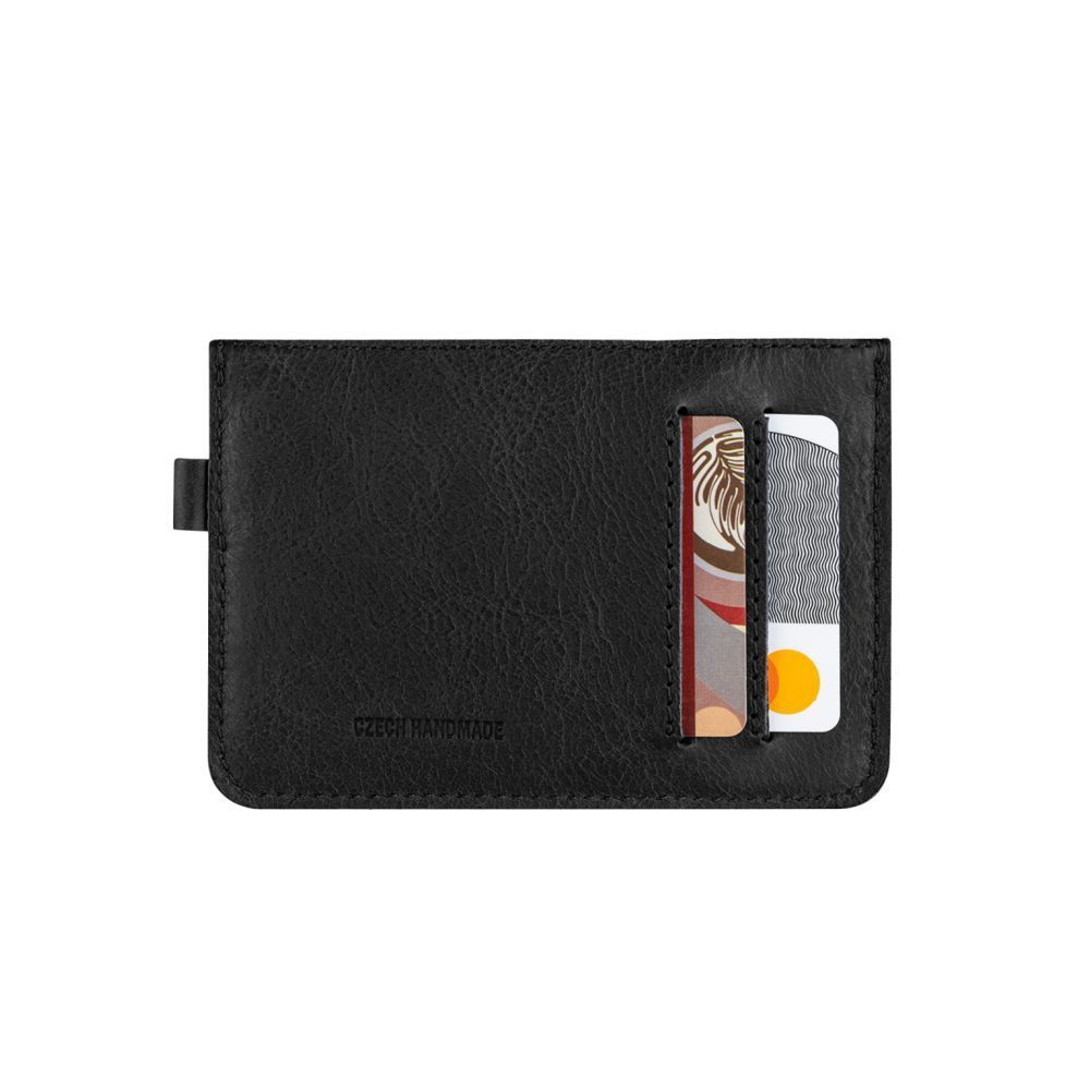 FIXED Coins leather wallet, black
