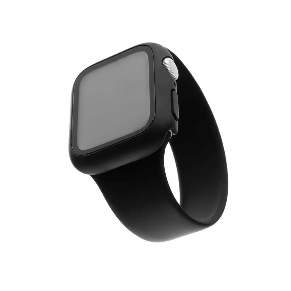 FIXED Pure+ Tempered Glass for Apple Watch 45mm Black