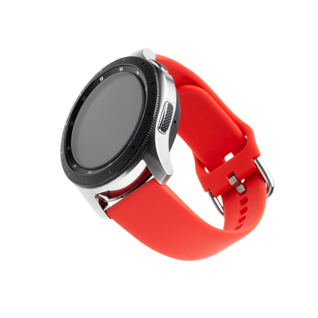 FIXED Szilikon Strap Smartwatch 22mm wide, Piros