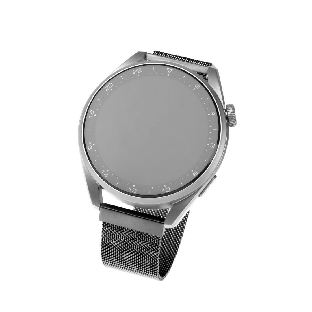 FIXED Mesh Strap Smatwatch 22mm wide, Fekete