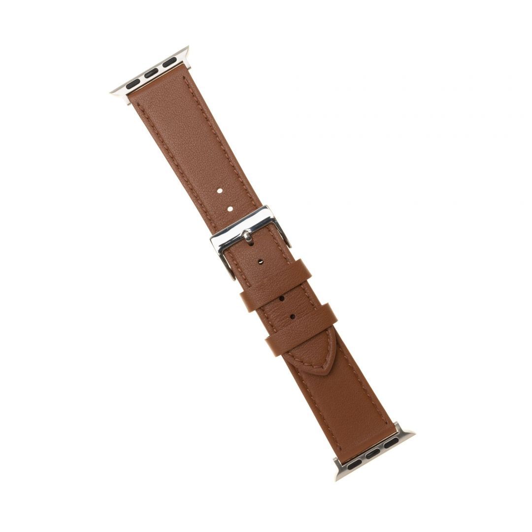 FIXED bőrszíj Apple Watch 42/44/45 mm, barna