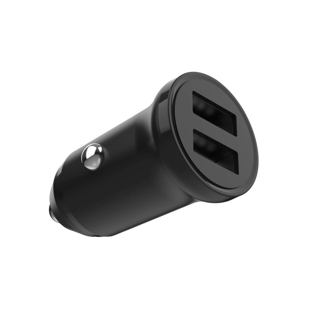 FIXED Dual USB Car Charger 15W + USB/micro USB Cable Black