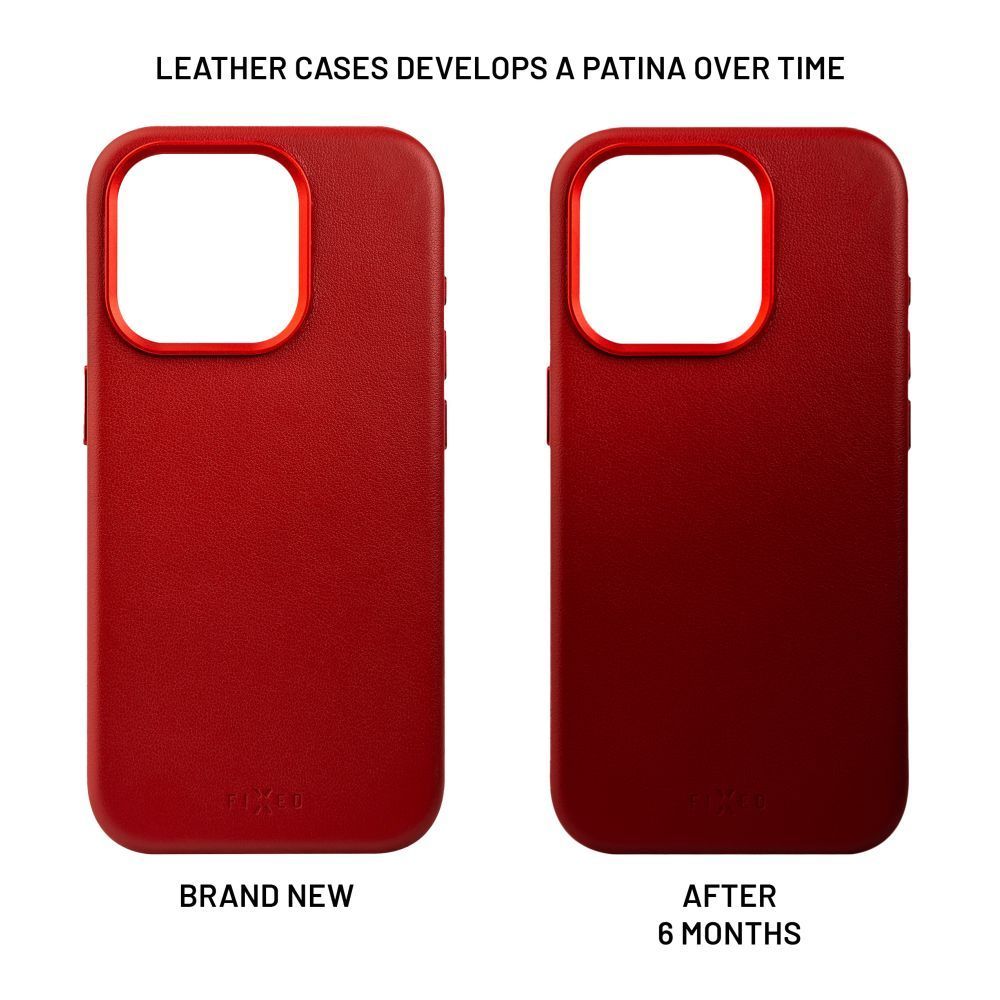 FIXED MagLeather for Apple iPhone 13, red