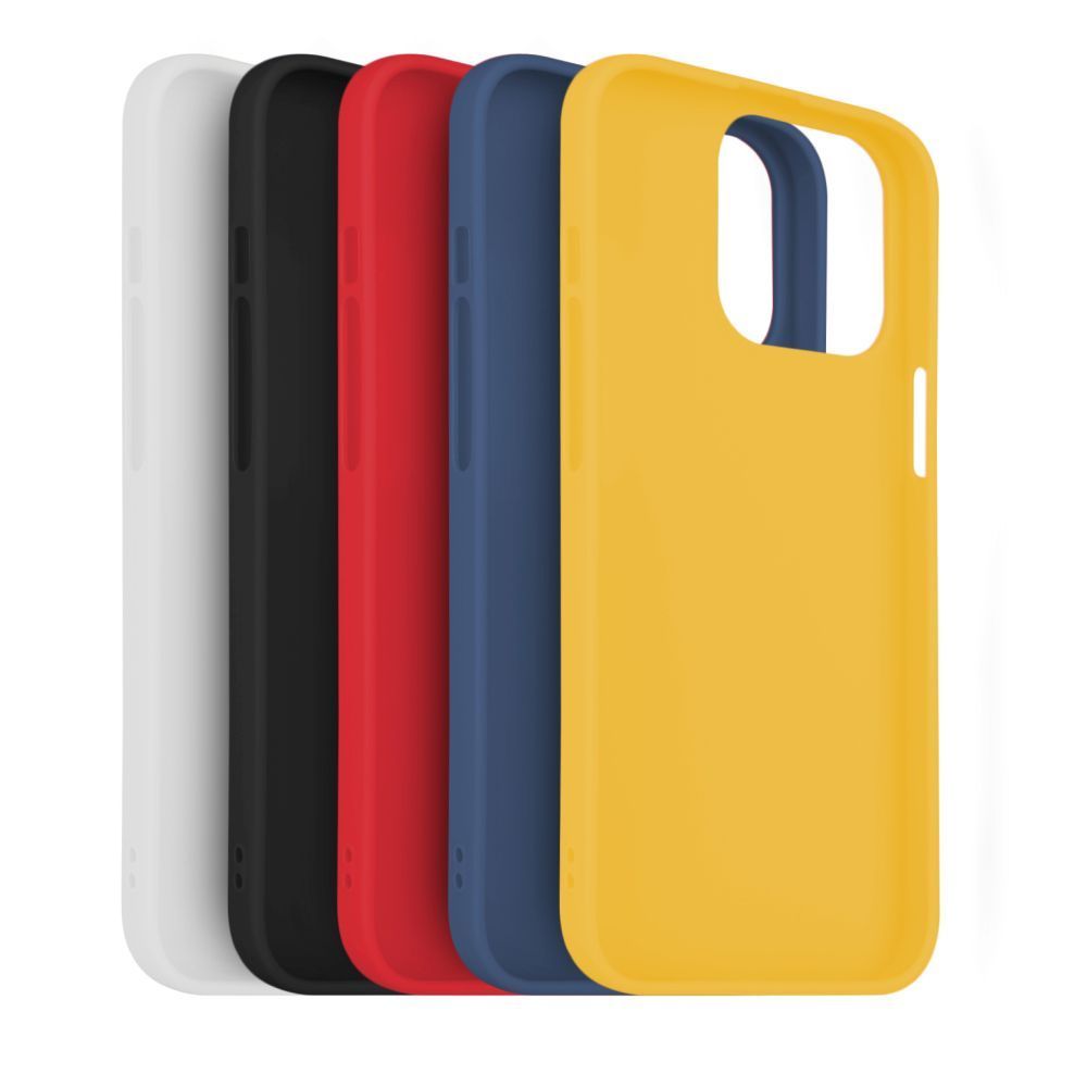FIXED 5x set of rubberized Story covers for Apple iPhone 13 Pro variation 1 in various colors