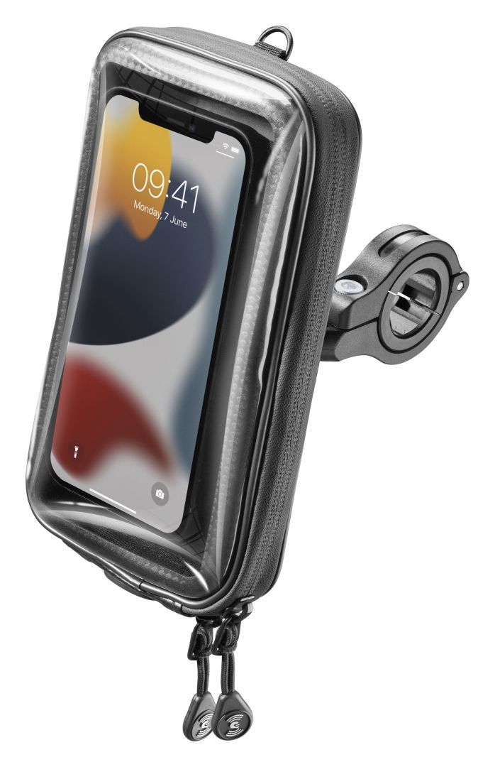 Interphone Master Universal Waterproof Cell Phone Case Handlebar Mount Black