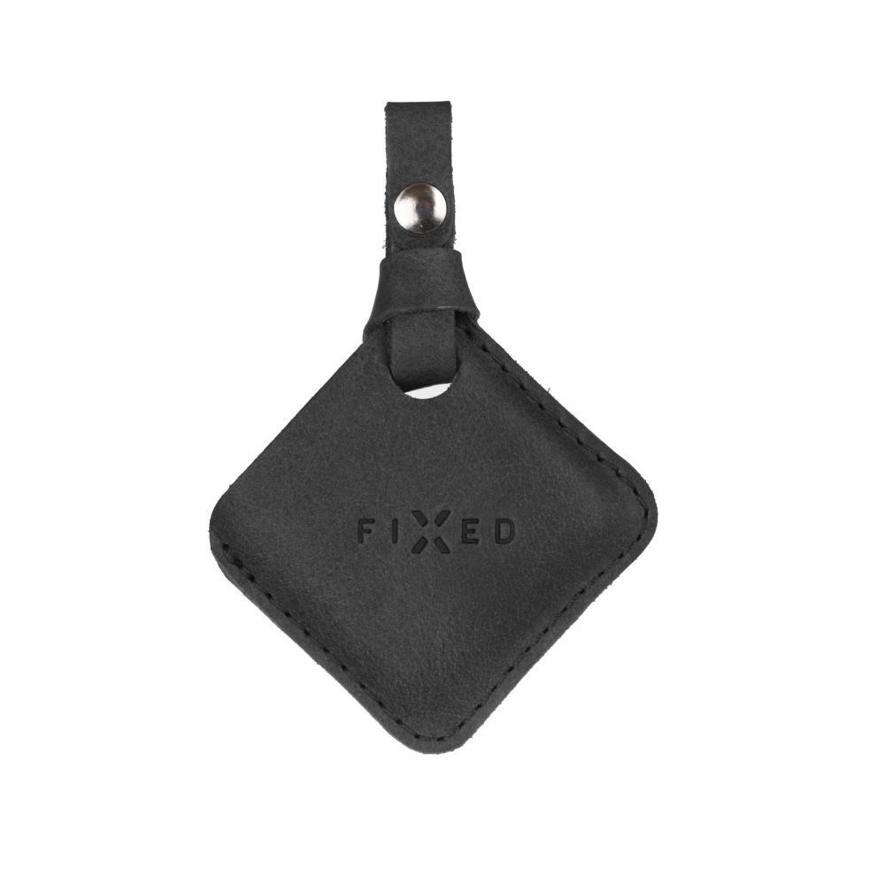 FIXED Tag with Leather Case, black