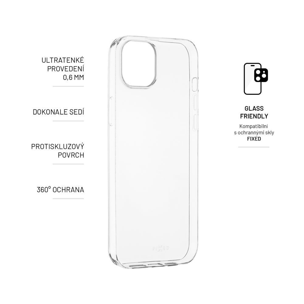FIXED TPU Skin for Apple iPhone 15 Plus, clear