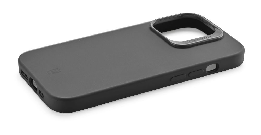 Cellularline Sensation protective silicone cover with MagSafe support for Apple iPhone 15, black