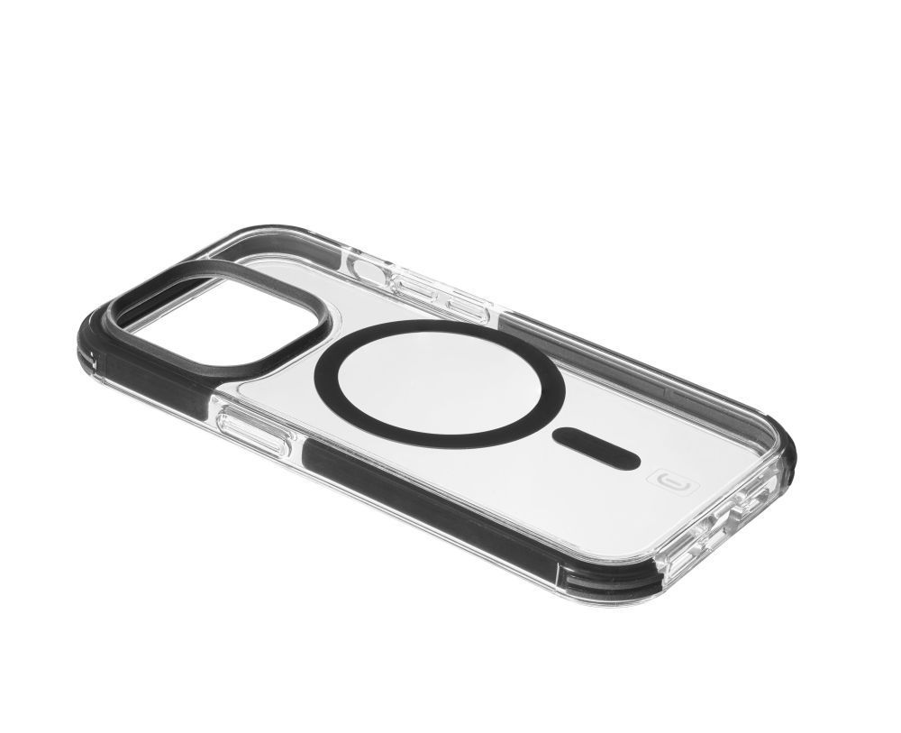 Cellularline Tetra Force Strong Guard Mag with Magsafe support for Apple iPhone 15, transparent