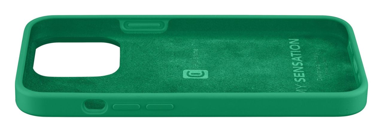 Cellularline Protective silicone cover Sensation for Apple iPhone 13, green