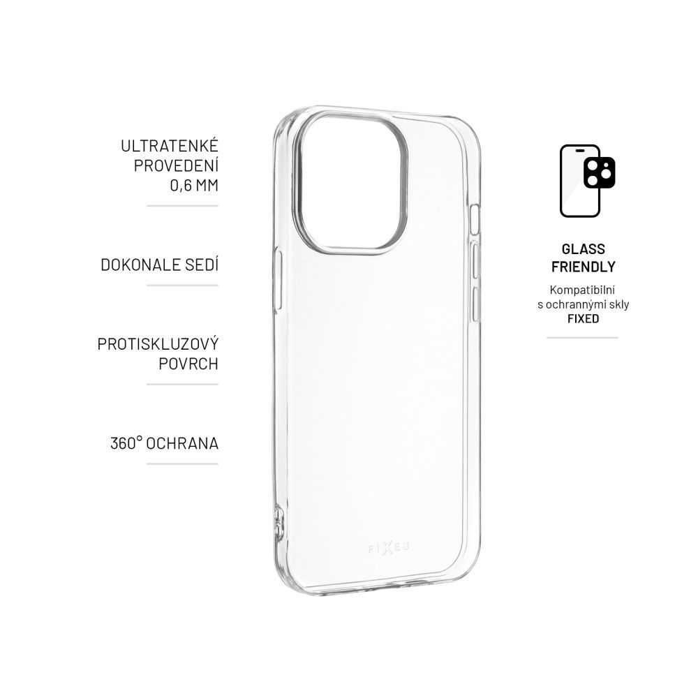 FIXED TPU Skin for Apple iPhone 15 Pro Max, clear