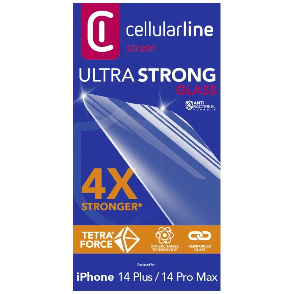 Cellularline Premium protective tempered glass TETRA FORCE GLASS for Apple iPhone 14 MAX