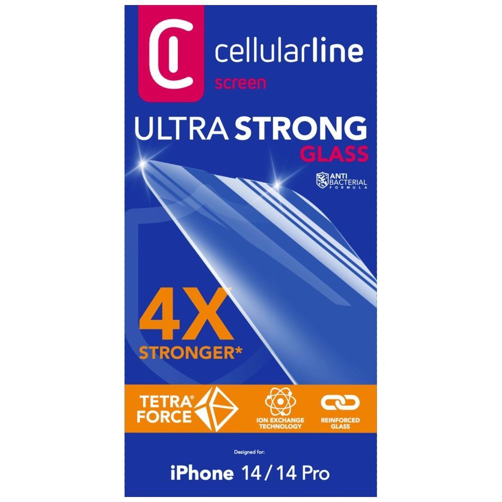 Cellularline Premium protective tempered glass TETRA FORCE GLASS for Apple iPhone 14