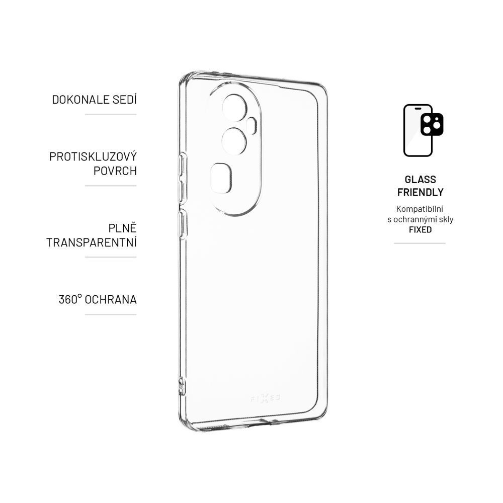 FIXED TPU Gel Case for OPPO Reno10 Pro 5G, clear