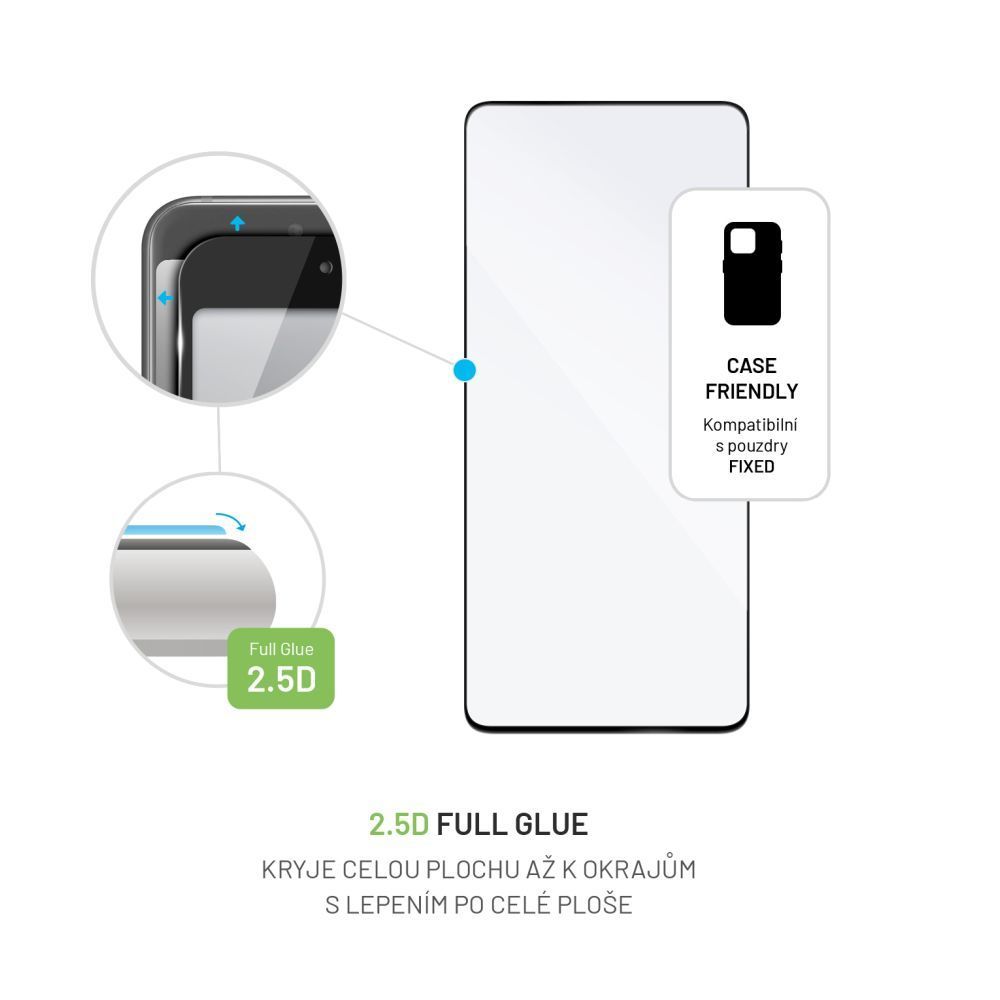FIXED Full Cover 2,5D Tempered Glass for Realme 11 Pro+, black
