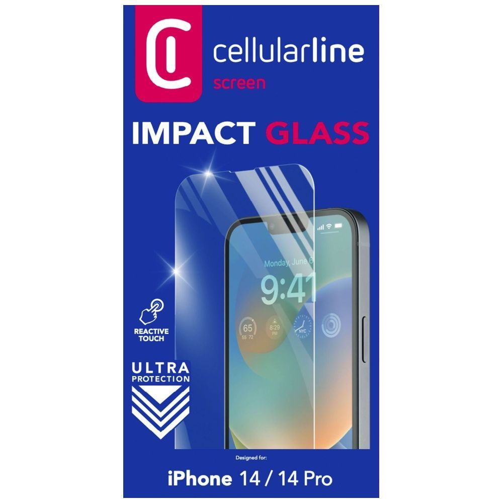 Cellularline Second Glass Ultra protective tempered glass for Apple iPhone 14