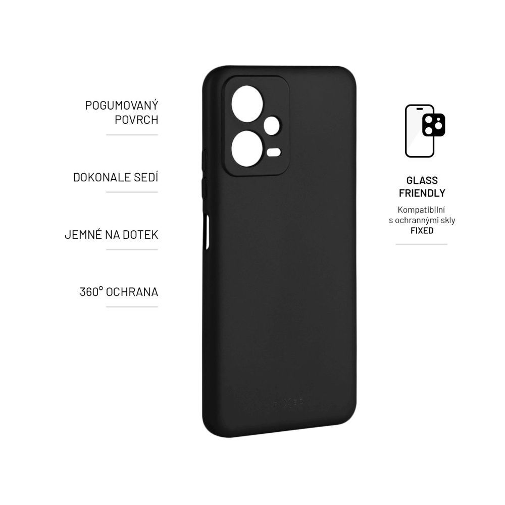 FIXED Story for Xiaomi Redmi Note 12 5G, black