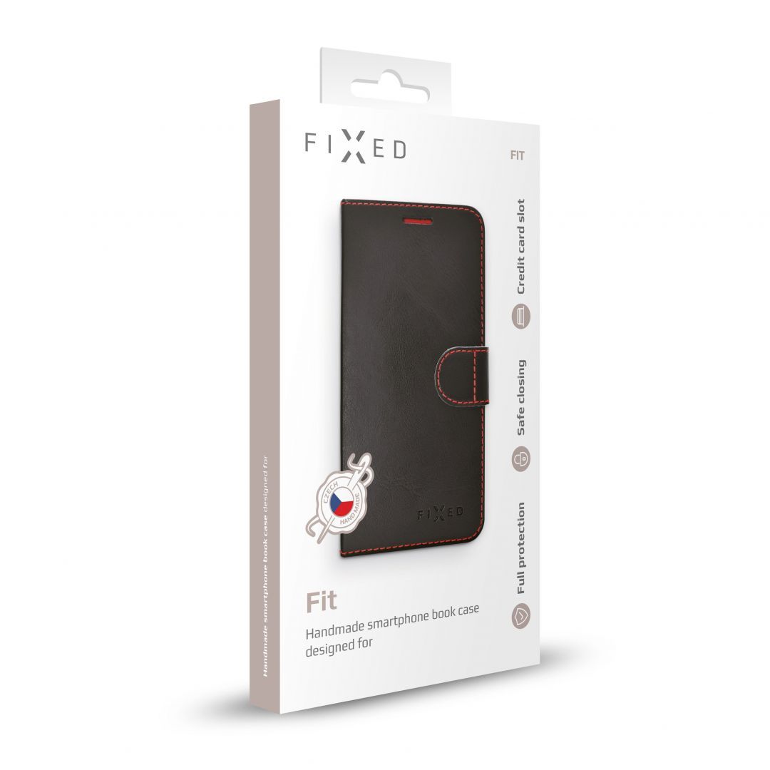 FIXED Wallet oldalranyíló telefontok FIT Apple iPhone 12 Pro Max, Fekete