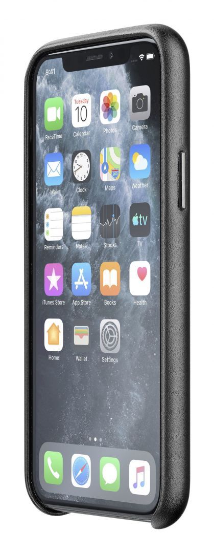 Cellularline Protective cover Elite for Apple iPhone 11 Pro Max, PU leather, black