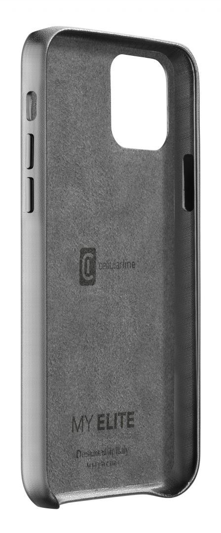 Cellularline Protective cover Elite for Apple iPhone 12 Pro Max, PU leather, black