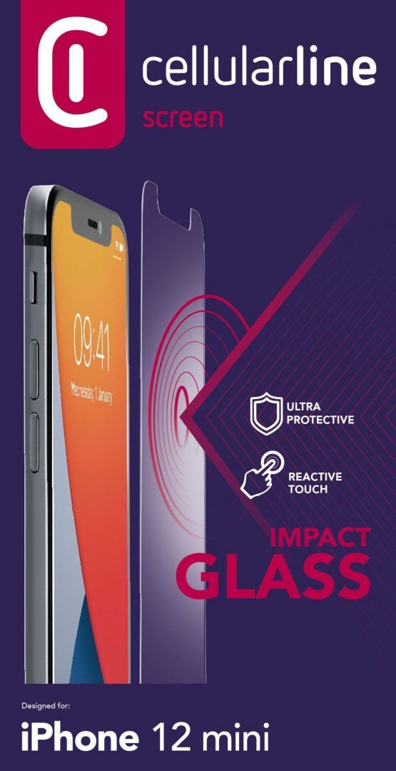 Cellularline Protective tempered glass Second Glass Ultra for Apple iPhone 12