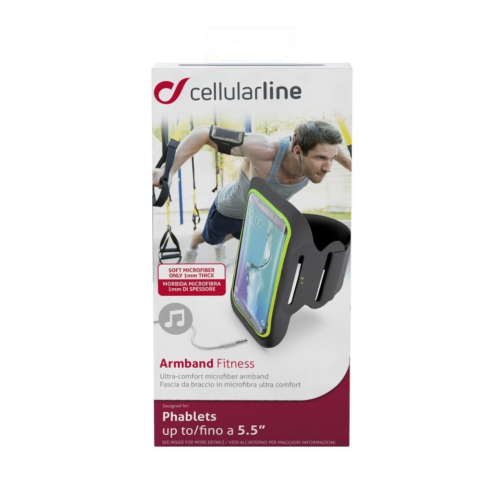 Cellularline Sport ARMBAND FITNESS sports case, for smartphones up to 5.5", black