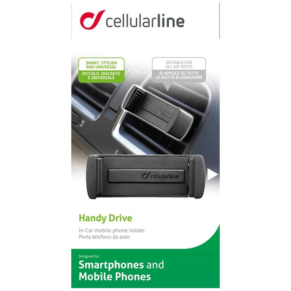 Cellularline Universal ventilation holder Handy Drive, black