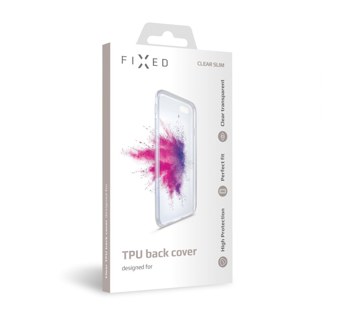 FIXED TPU telefontok Apple iPhone 5/5S/SE telefonhoz, átlátszó