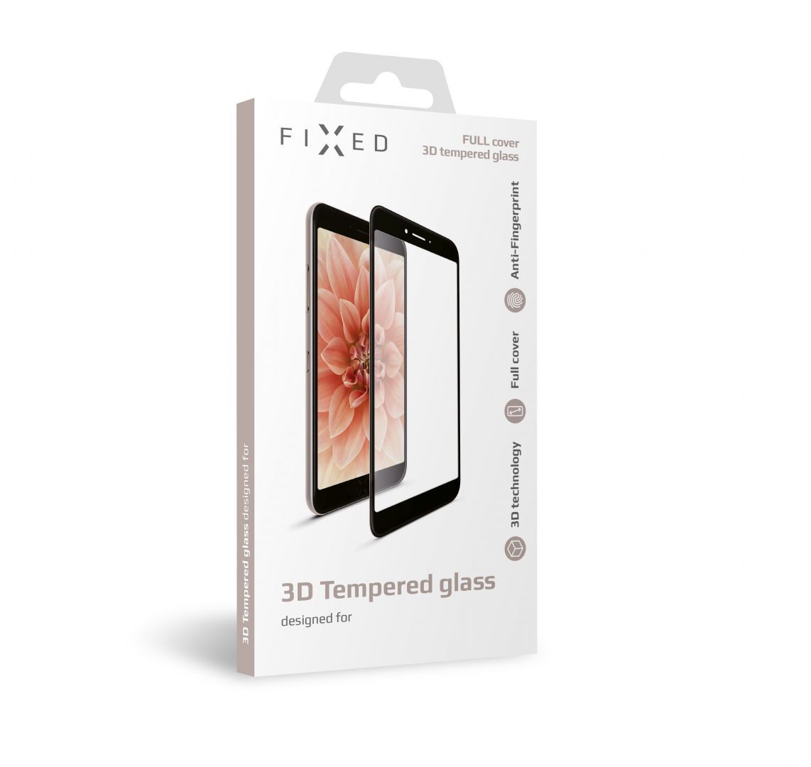 FIXED teljes kijelzős üvegfólia Apple iPhone X/XS/11 Pro telefonokhoz, fekete