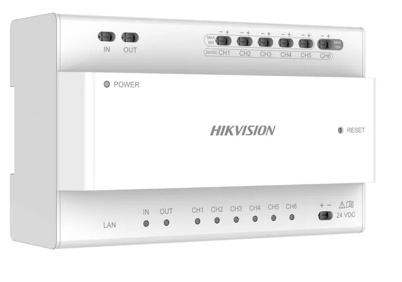 Hikvision Disztribútor egység kétvezetékes IP kaputelefon-rendszerhez