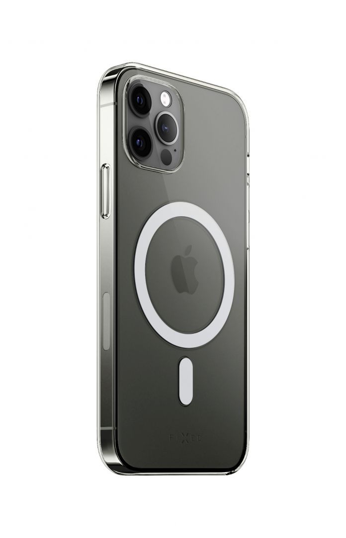 FIXED MagPure hátlap MagSafe támogatással Apple iPhone 12/12 Pro készülékhez, átlátszó