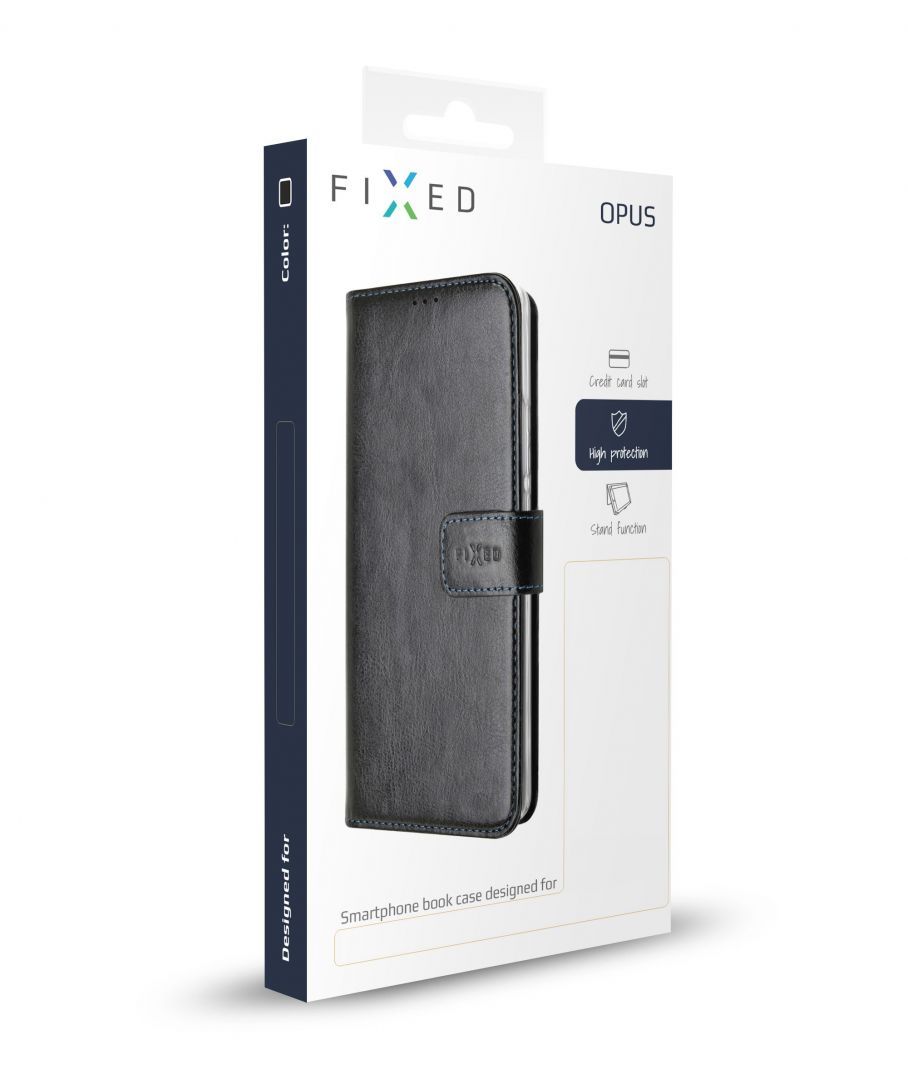 FIXED Wallet oldalranyíló telefontok Opus Samsung Galaxy A51, Fekete