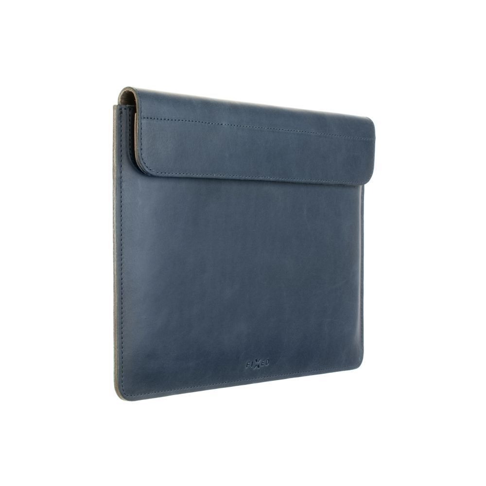 FIXED Oxford leather case for Apple MacBook Air 15" (2023) M2, blue